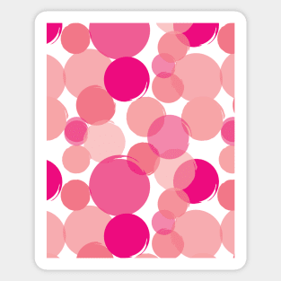 Pink Circles Seamless Pattern 039#001 Sticker